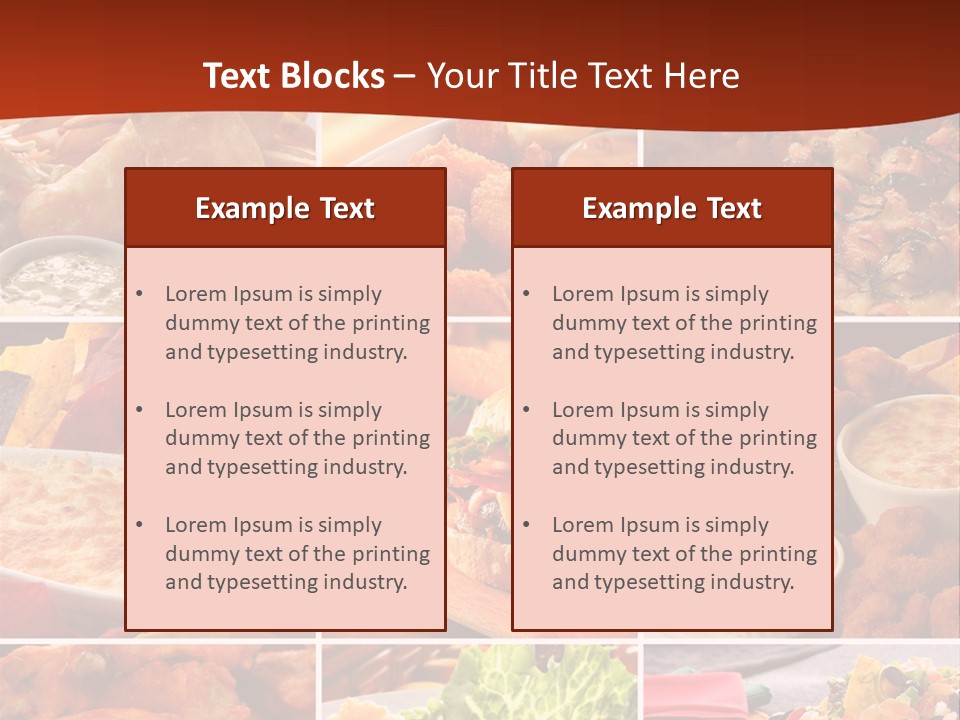 Fast Food Collage PowerPoint Template