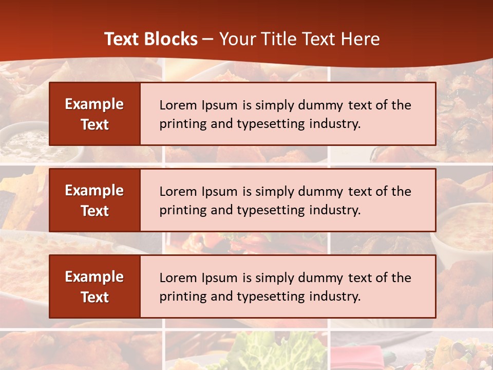 Fast Food Collage PowerPoint Template