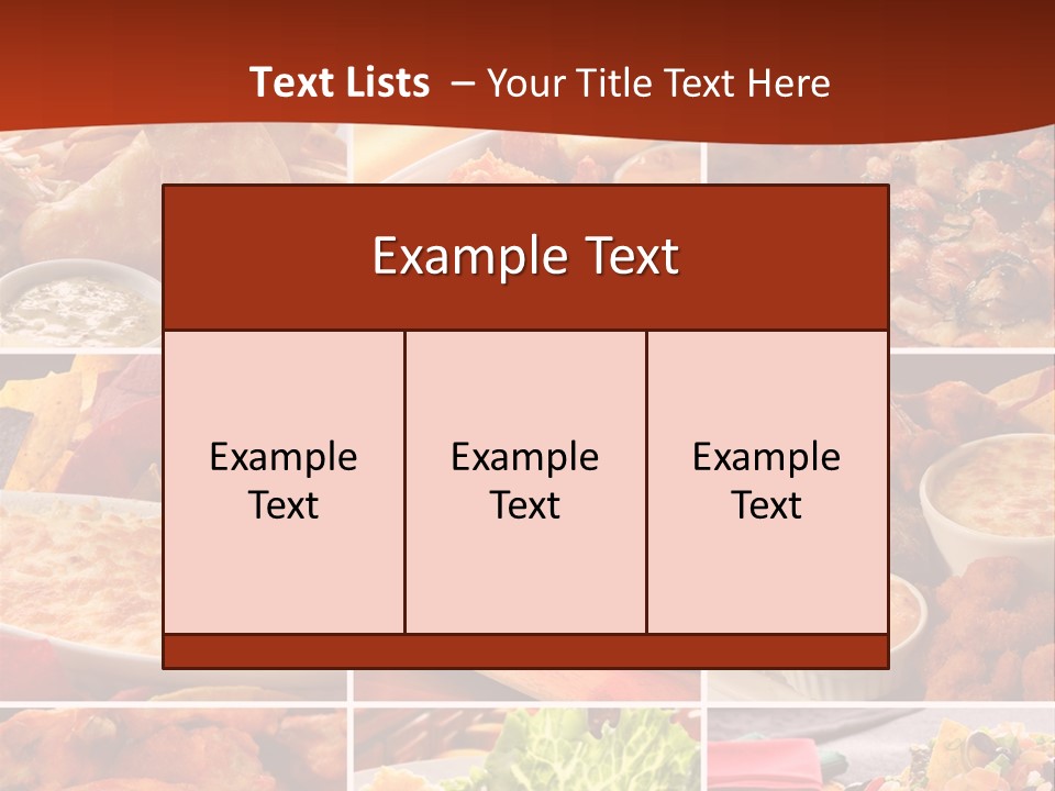 Fast Food Collage PowerPoint Template