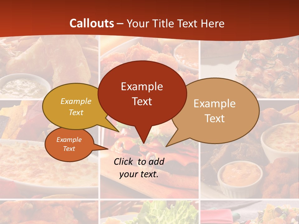 Fast Food Collage PowerPoint Template