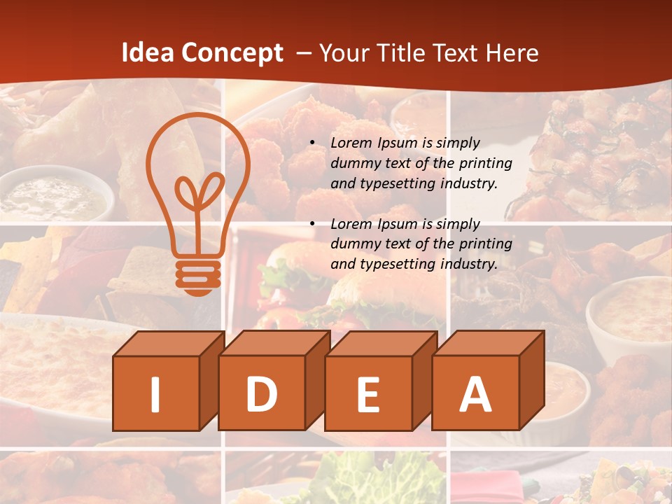 Fast Food Collage PowerPoint Template