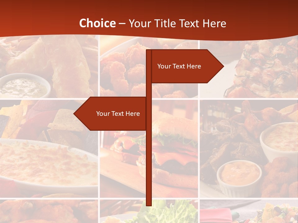 Fast Food Collage PowerPoint Template
