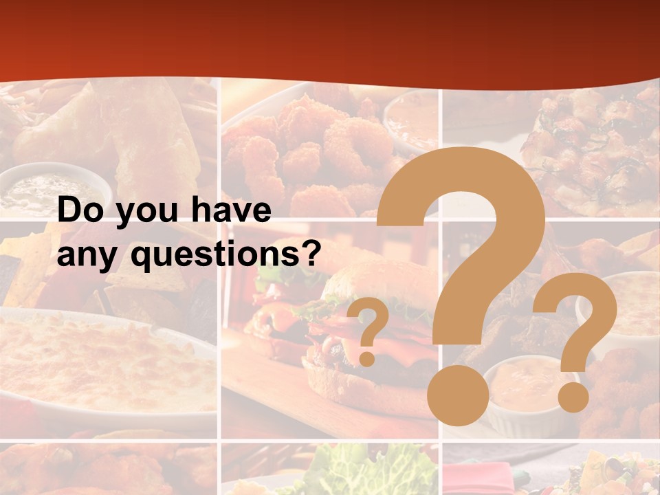 Fast Food Collage PowerPoint Template