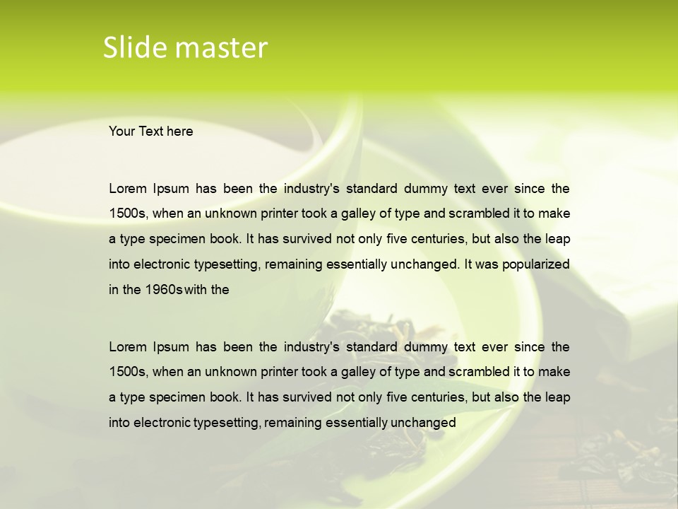 Green Tea PowerPoint Template