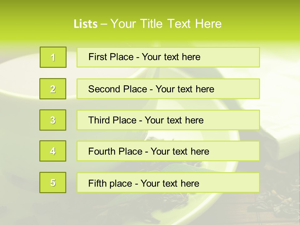 Green Tea PowerPoint Template