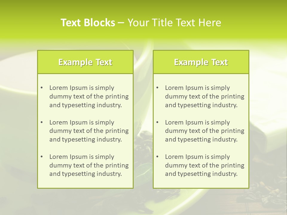 Green Tea PowerPoint Template