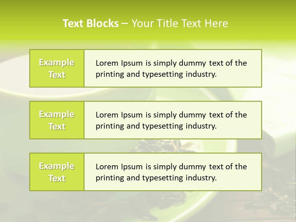 Green Tea PowerPoint Template