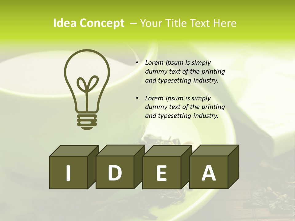 Green Tea PowerPoint Template