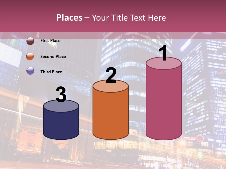 Night City Vector PowerPoint Template