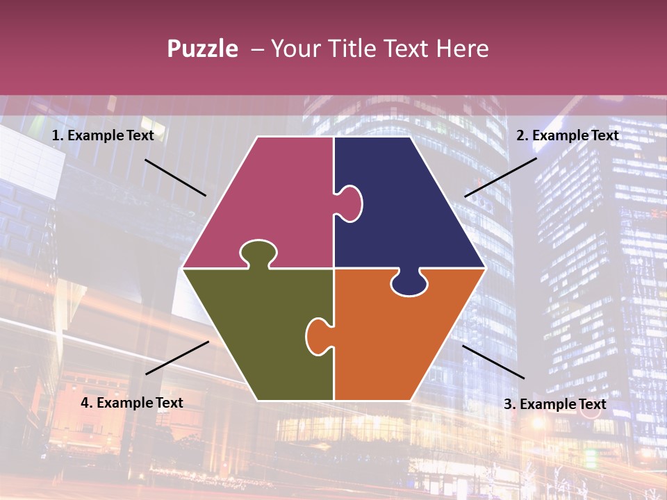 Night City Vector PowerPoint Template