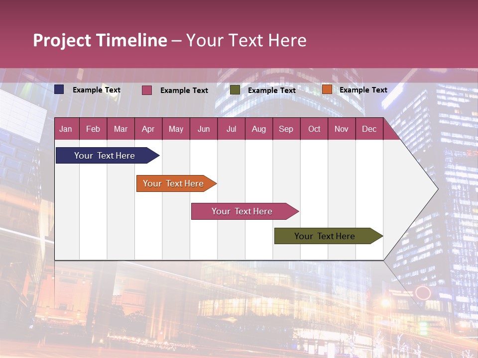 Night City Vector PowerPoint Template
