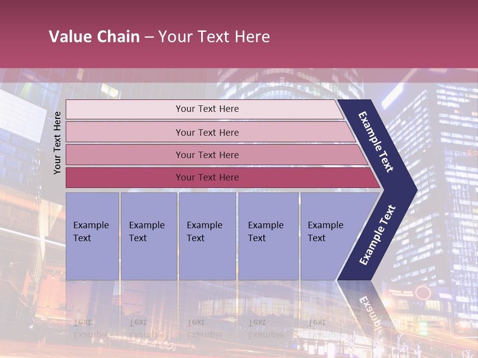 Night City Vector PowerPoint Template