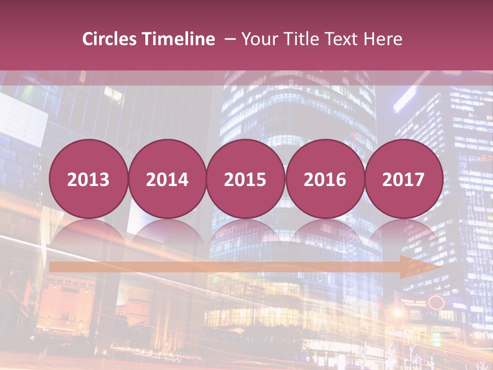 Night City Vector PowerPoint Template