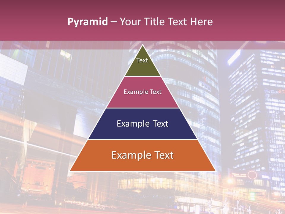 Night City Vector PowerPoint Template