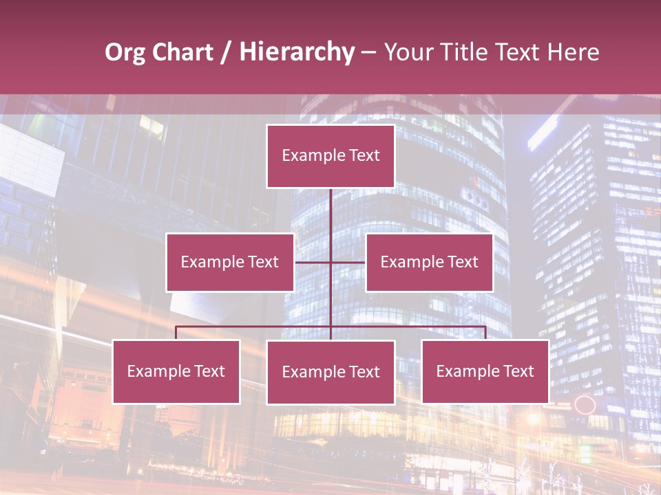 Night City Vector PowerPoint Template