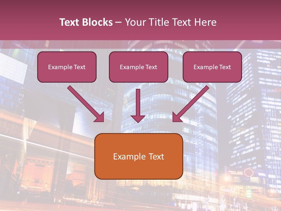 Night City Vector PowerPoint Template