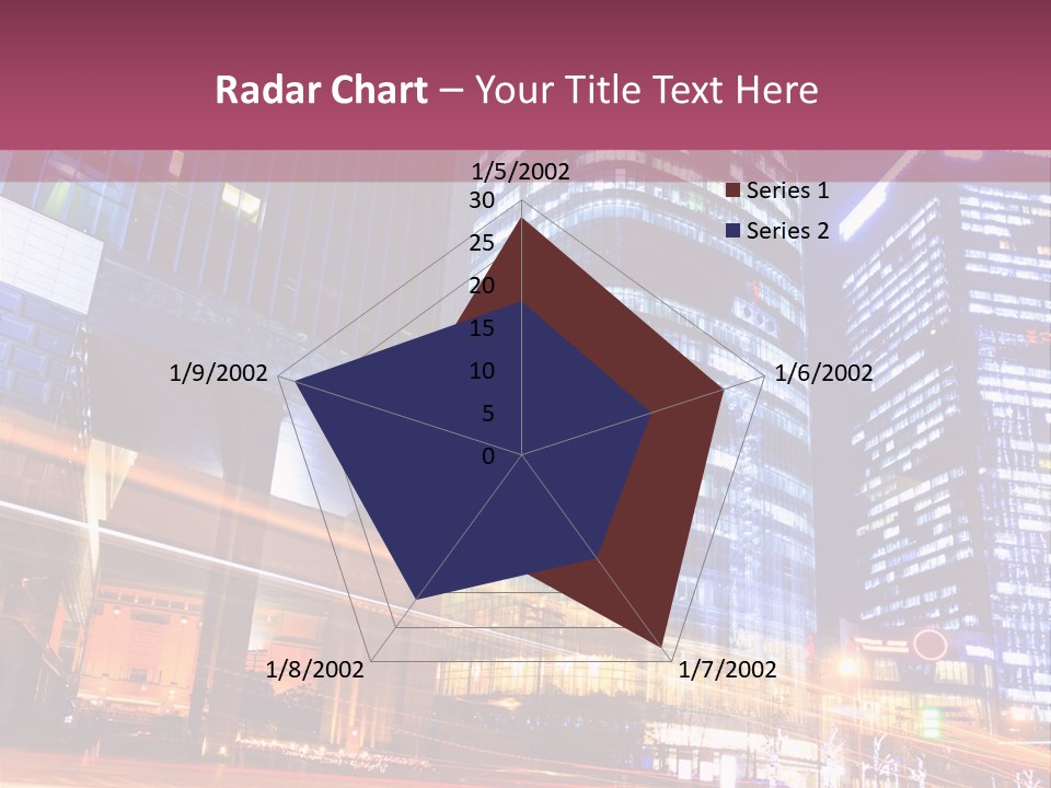 Night City Vector PowerPoint Template