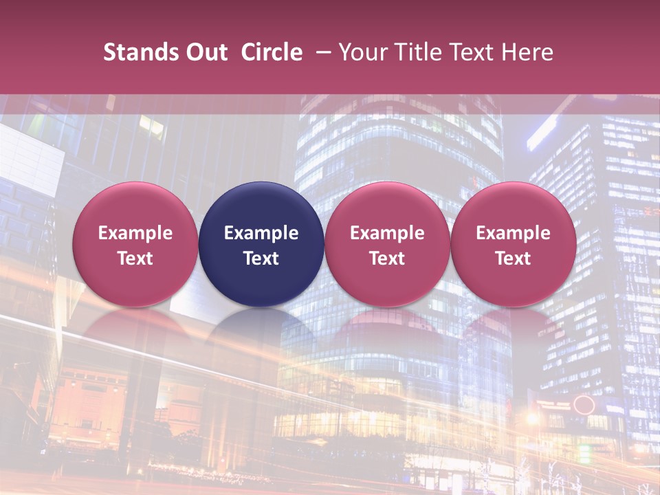 Night City Vector PowerPoint Template