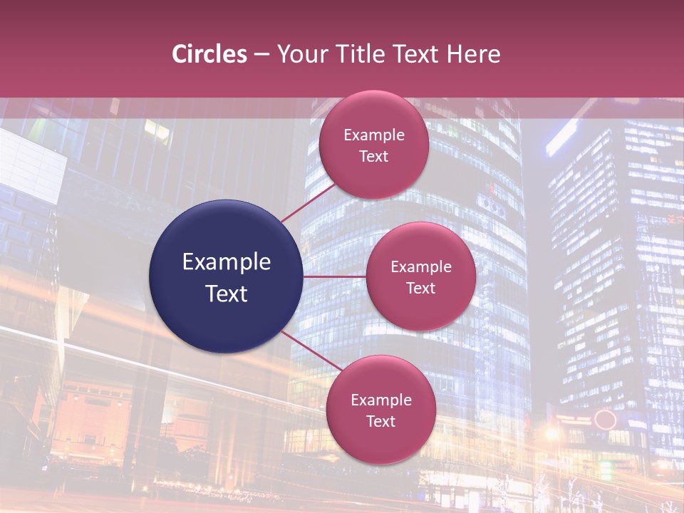 Night City Vector PowerPoint Template