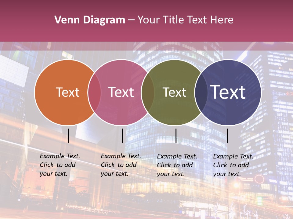 Night City Vector PowerPoint Template