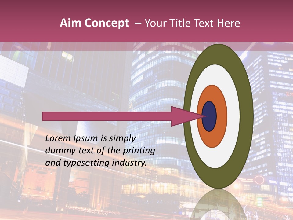 Night City Vector PowerPoint Template