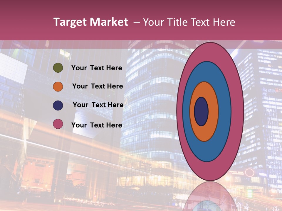 Night City Vector PowerPoint Template