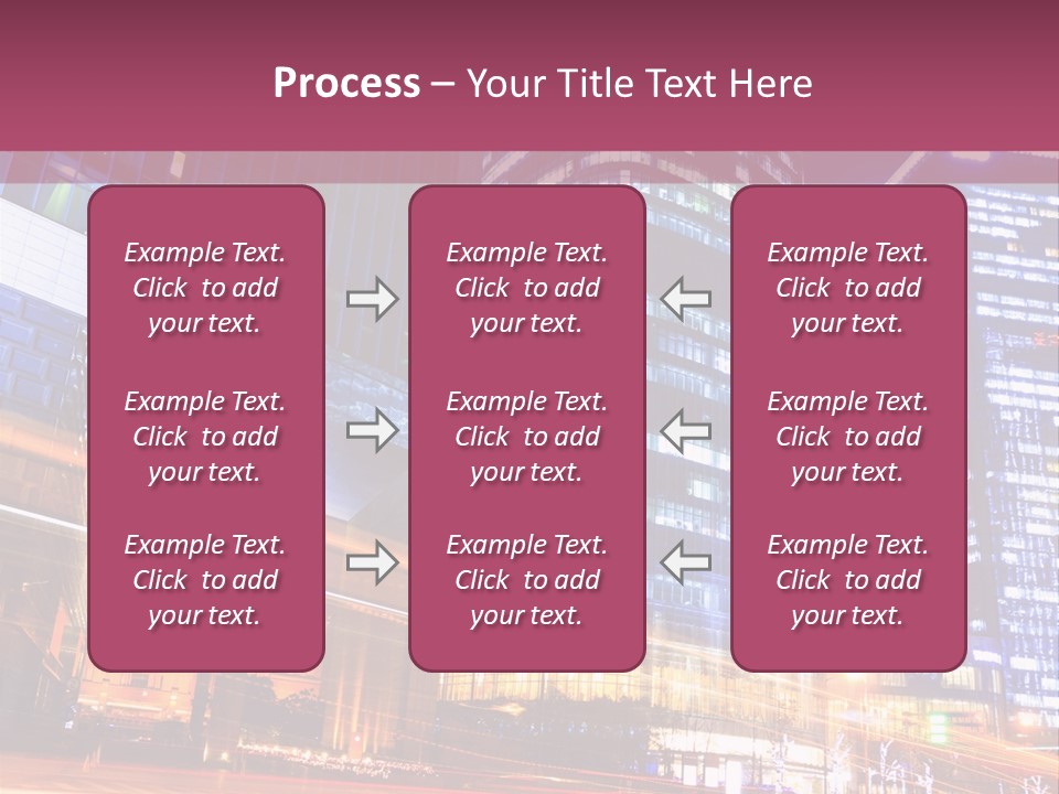 Night City Vector PowerPoint Template