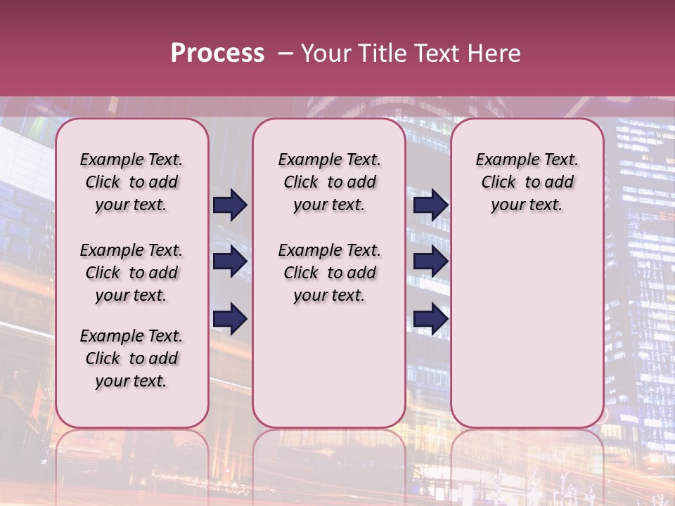 Night City Vector PowerPoint Template