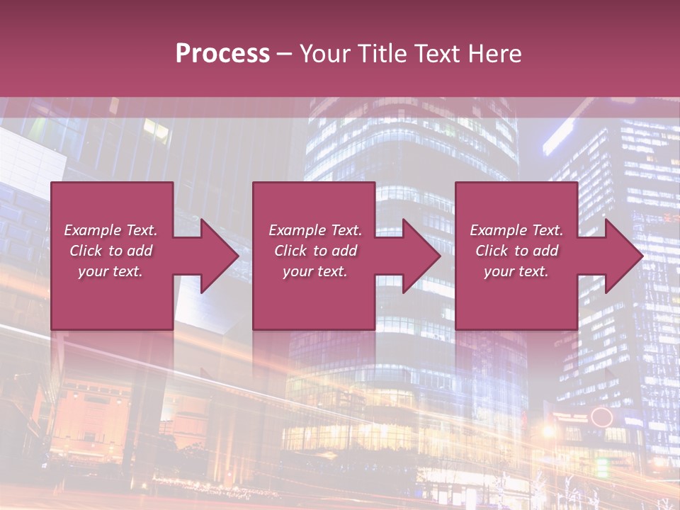 Night City Vector PowerPoint Template