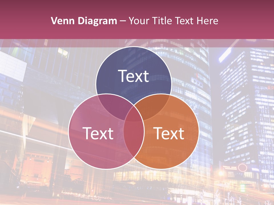 Night City Vector PowerPoint Template