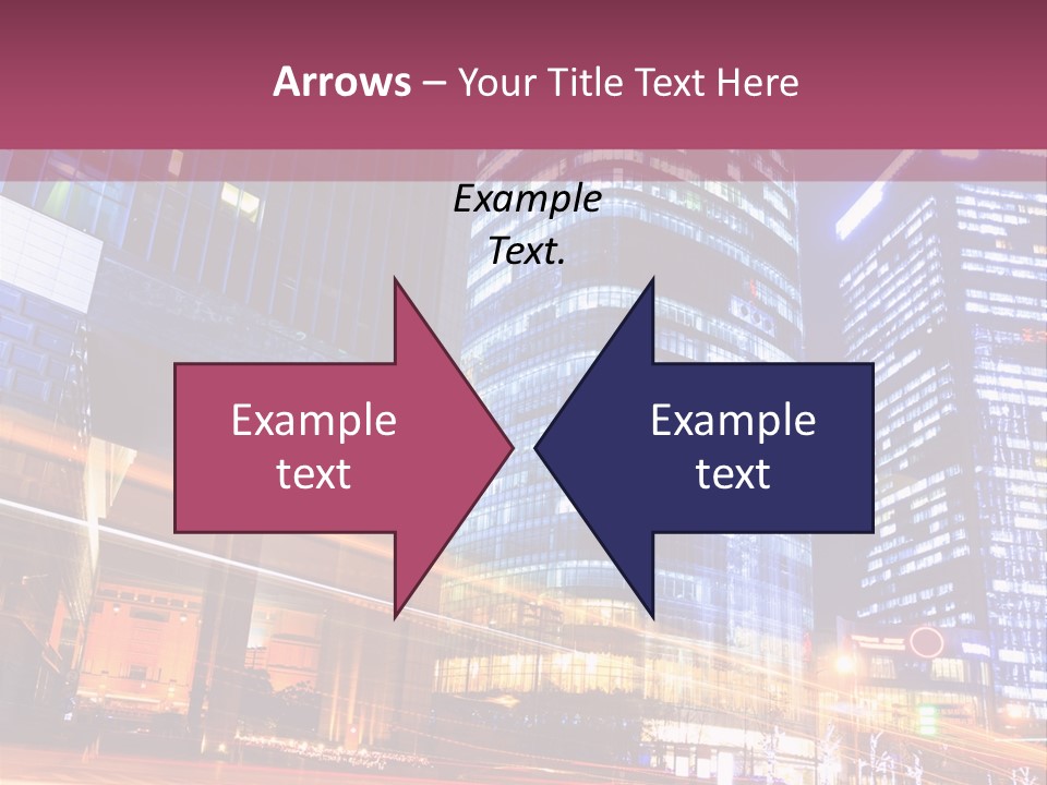 Night City Vector PowerPoint Template