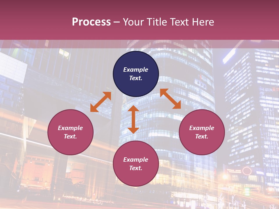 Night City Vector PowerPoint Template