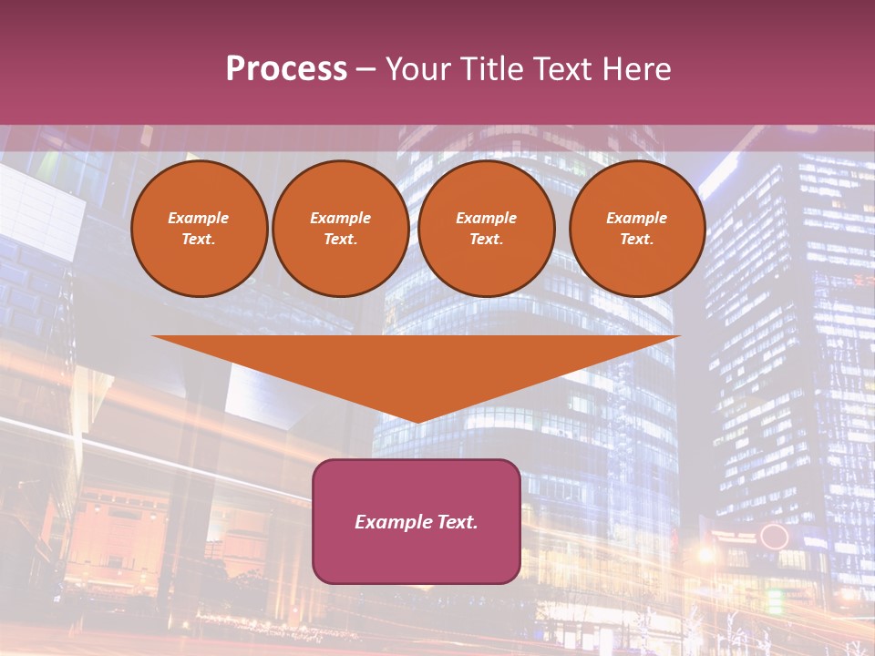 Night City Vector PowerPoint Template