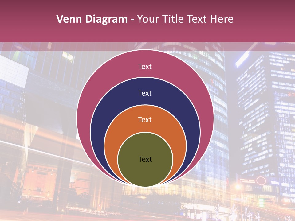 Night City Vector PowerPoint Template
