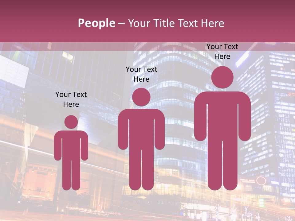 Night City Vector PowerPoint Template