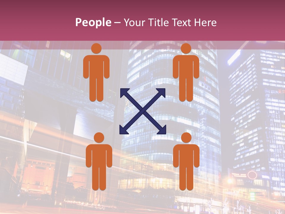 Night City Vector PowerPoint Template