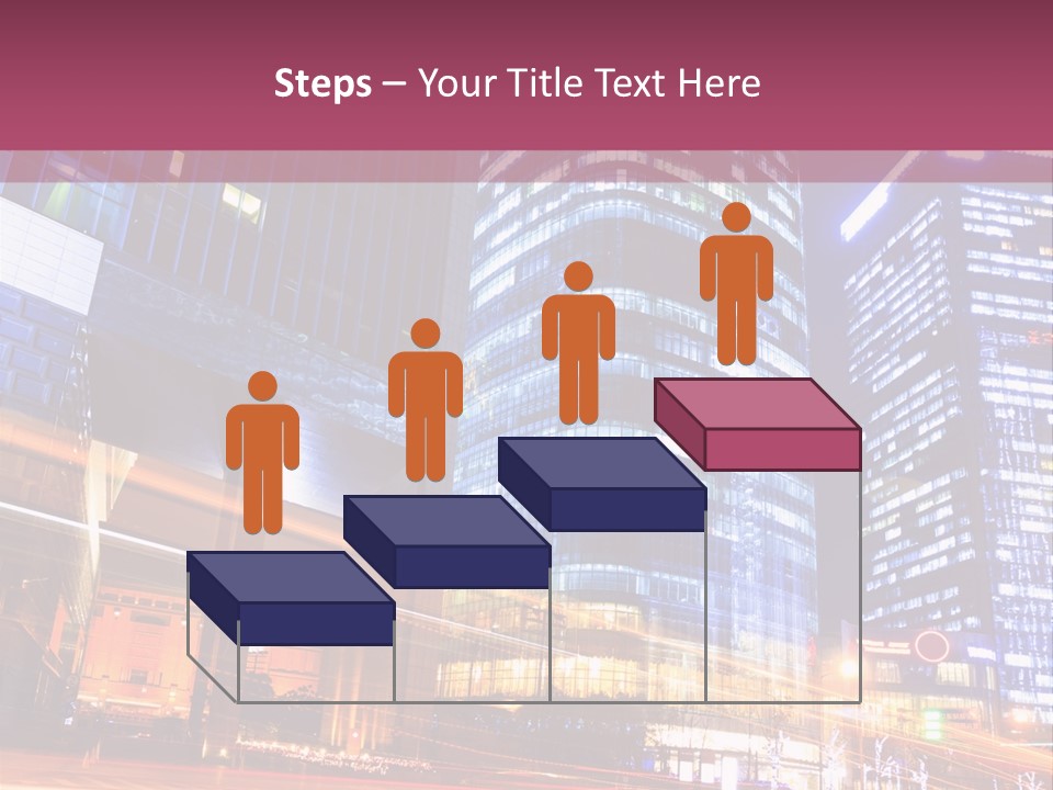 Night City Vector PowerPoint Template