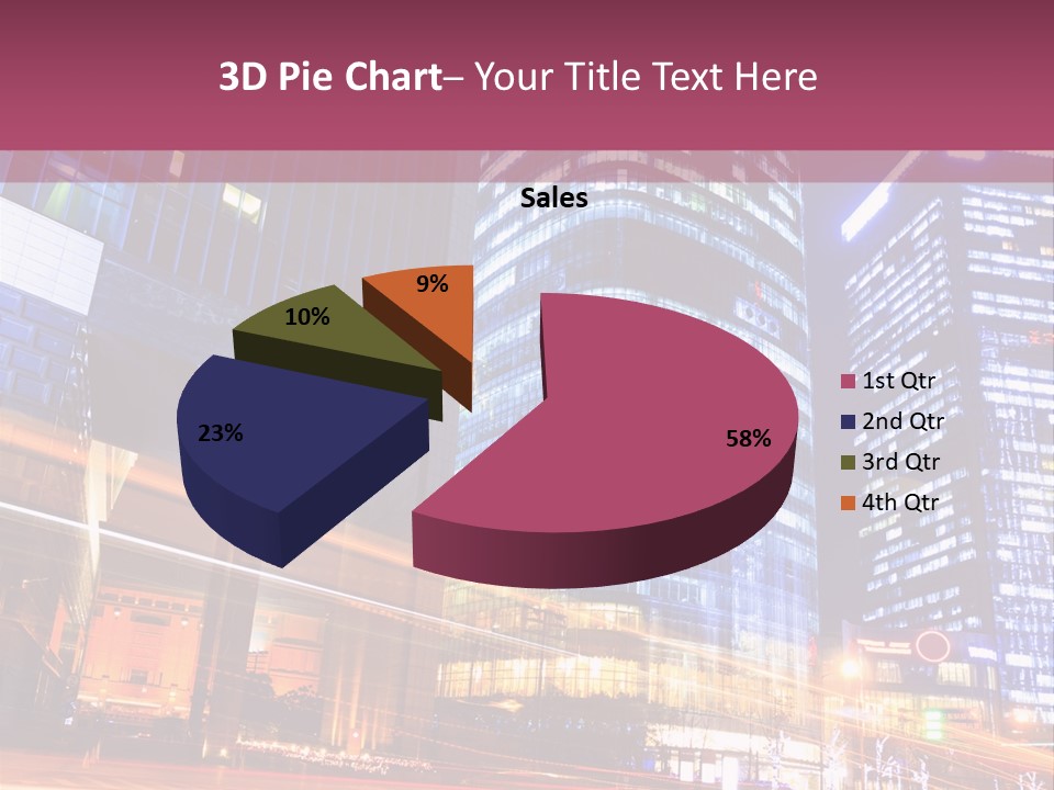 Night City Vector PowerPoint Template