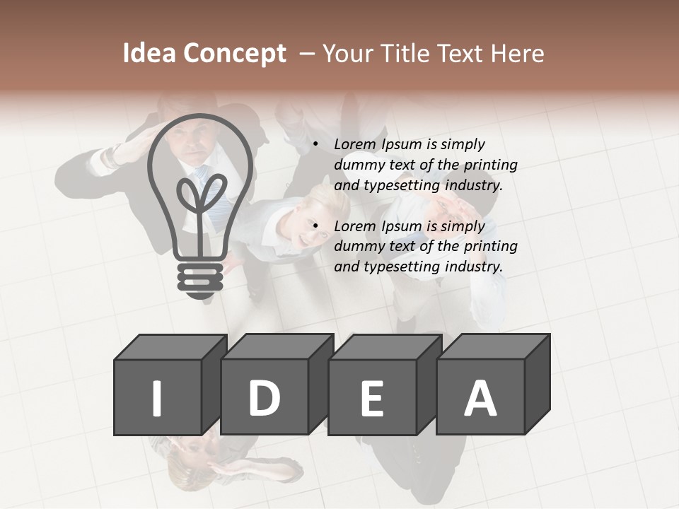 Stock Photo Business PowerPoint Template