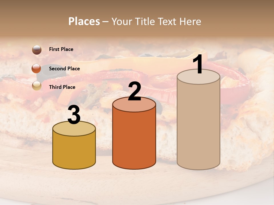 Board Vegetarian Yellow PowerPoint Template