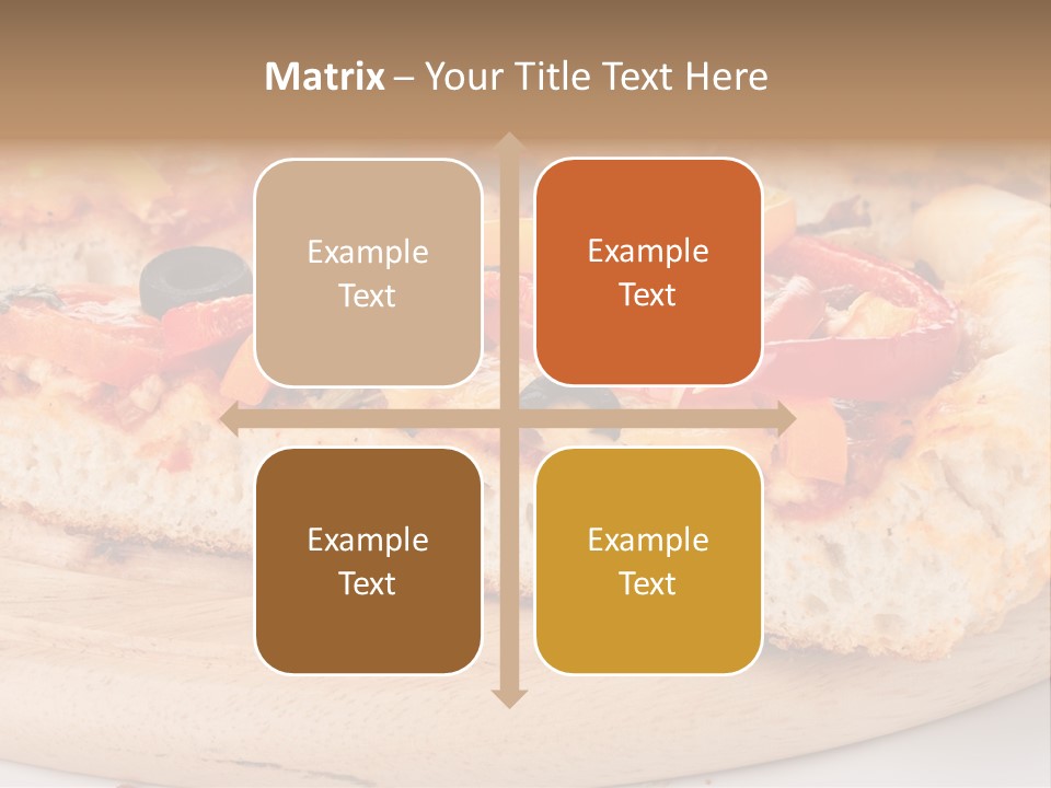 Board Vegetarian Yellow PowerPoint Template