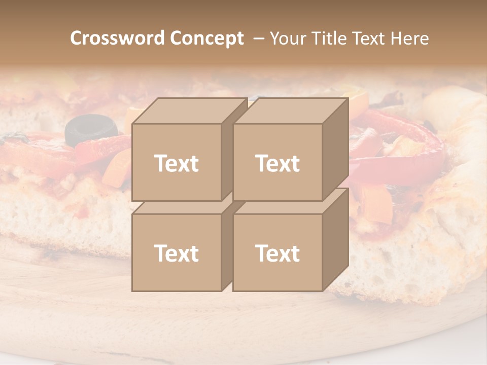 Board Vegetarian Yellow PowerPoint Template