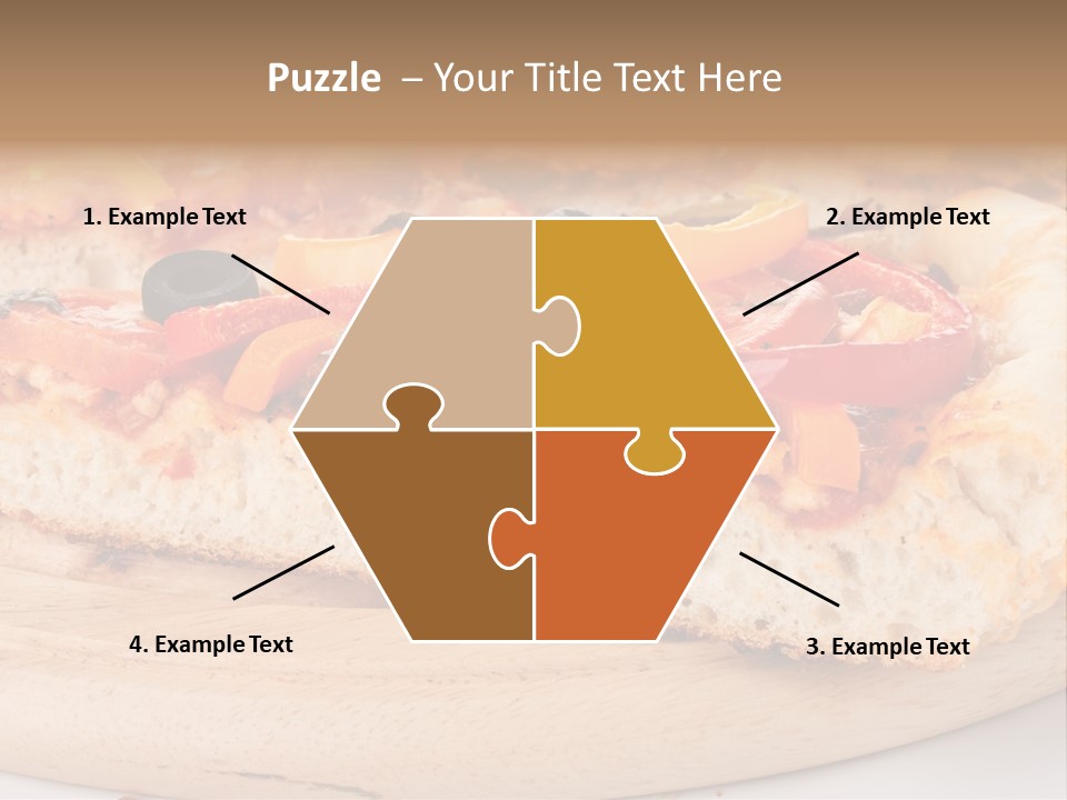 Board Vegetarian Yellow PowerPoint Template