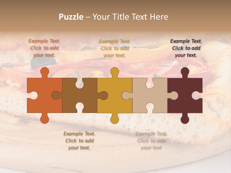 Board Vegetarian Yellow PowerPoint Template