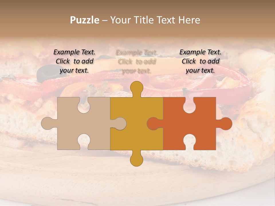 Board Vegetarian Yellow PowerPoint Template