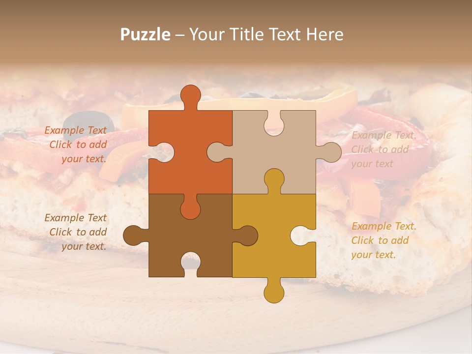 Board Vegetarian Yellow PowerPoint Template