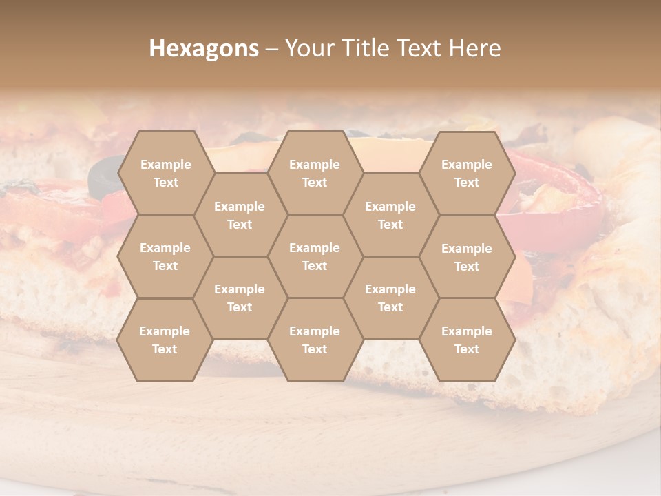 Board Vegetarian Yellow PowerPoint Template