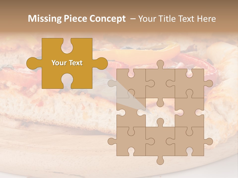 Board Vegetarian Yellow PowerPoint Template