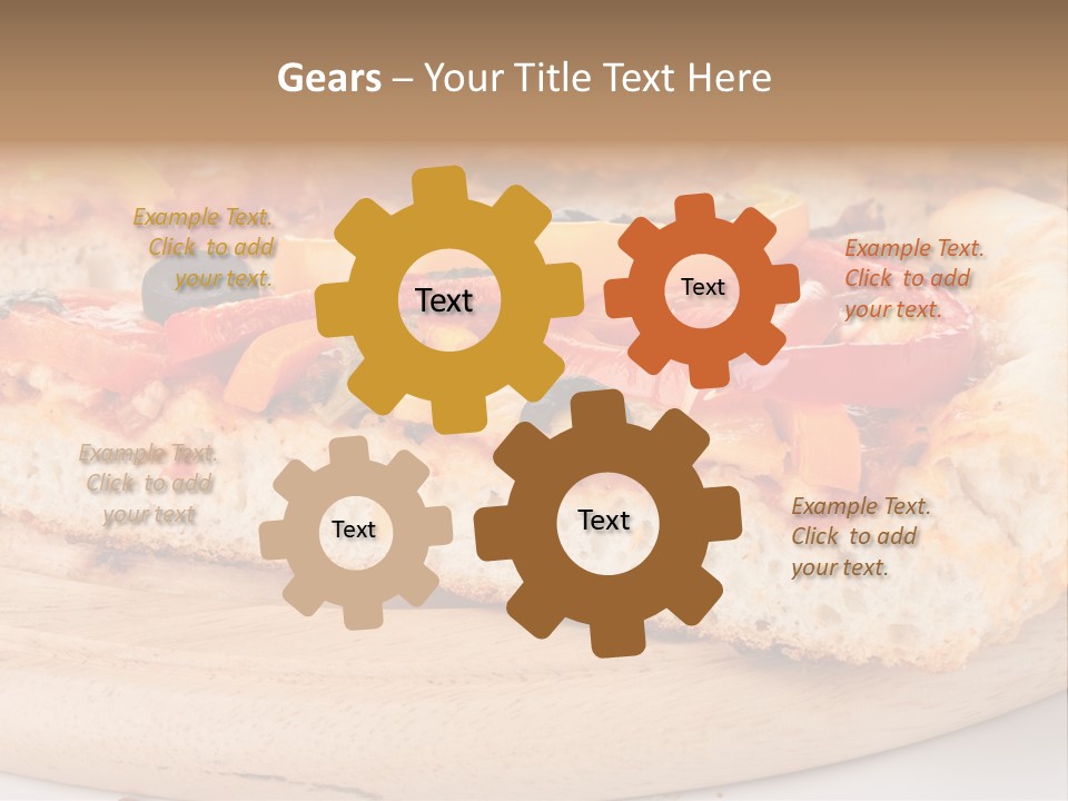 Board Vegetarian Yellow PowerPoint Template