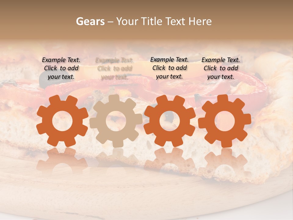 Board Vegetarian Yellow PowerPoint Template